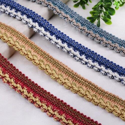 12M Curtain Trims Lace Fabric Ribbon Bow Fringe Sofa Bed Cushion Pillow Clothing Accessories DIY Home Party Decoration