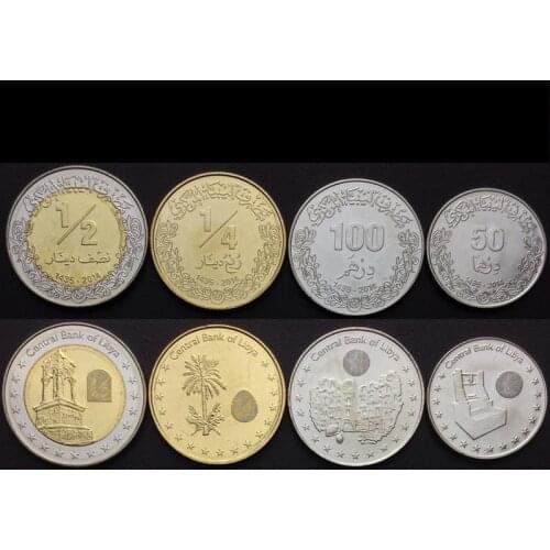 Libya 2014 Set 4 Pieces Coins New Original Coin Unc 100% Real Africa Issuing Coins
