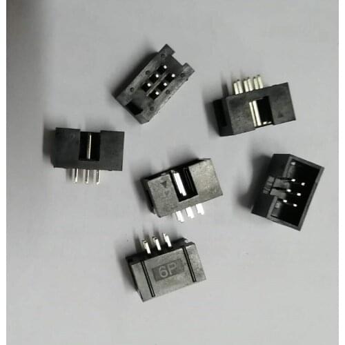 Mini Encoder Simple Socket 2.54mm Pitch DC3-6P Straight Needle Gold-plated Environmental Protection