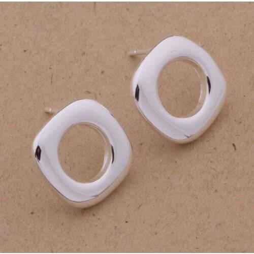 AE239 Trendy wholesale earrings , fashion jewelry , Outside the square inside the circle /bjwakbda bkjakbqa