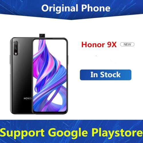 Original Honor 9x 4G LTE Mobile Phone 48.0MP Elevating Camera 6.59" 2340X1080 Fingerprint Kirin 810 8GB RAM 128GB ROM Dual Sim