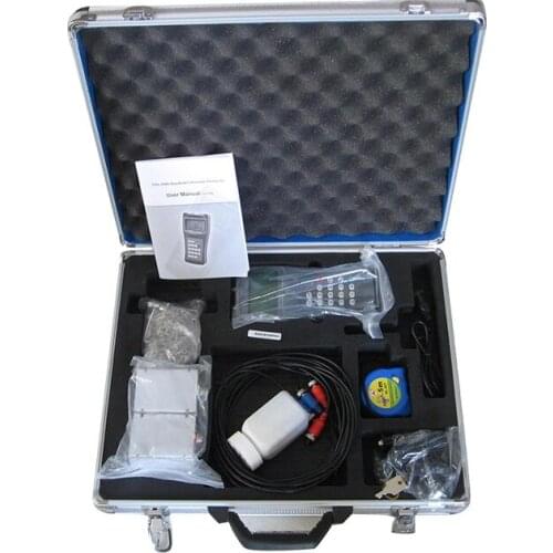 DN50-700mm Caliber Middle Sensor Portable Ultrasonic Flow Meter Handheld Clamp on Flowmeter