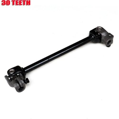 380mm 30 Teeth Steering Knuckle Go Kart U joints Shaft of China 168F 110CC 150CC Go Golf Go Cart Buggy UTV Bike Parts