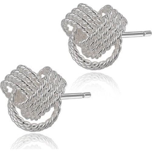Wholesale 925 sterling silver fashion exquisite tennis earring earrings charm trend ladies jewelry wedding party gifts