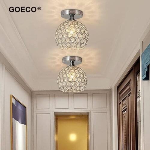 Modern Crystal Ceiling Lights Nordic LED Lamp For Bedroom Living Room Dining Room Corridor Chandelier Pendant Lamp E27 220V