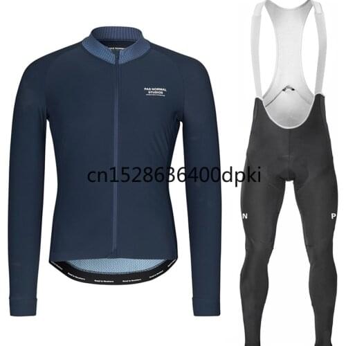 PNS Pro Team Spring /Autumn Long Sleeve Cycling Jersey Set Men Bicycle Clothes MTB Bike Jersey Bib Pants Kit Ropa Ciclismo Traje