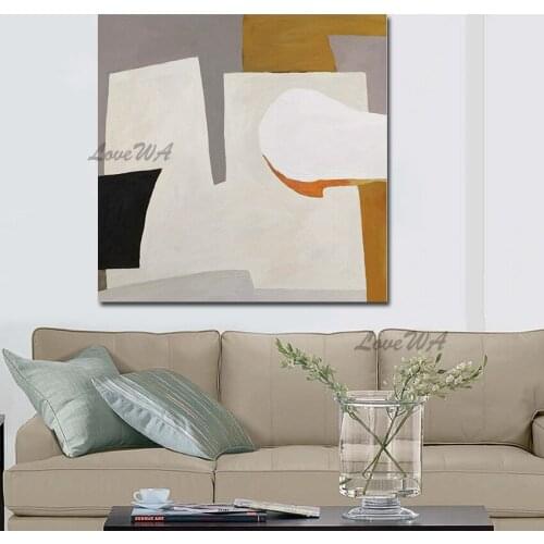 Unframe Decoration Modern Abstract Painting Hand Painted Oil Painting On Canvas The Composition Is Clever Wall Home Decor Gift