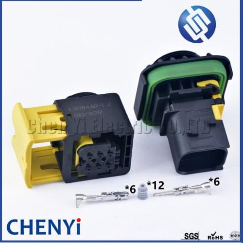 1 set TE 6 pin female 1-1418469-1 Nitrogen Oxygen Sensor Controller auto wire waterproof connector DJ7063B-1.5-21