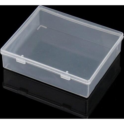 1PCS Transparent Parts box collapsible rectangle Plastic Boxes Plastic Container Storage Blank Component Screw Jewelry Tool Box