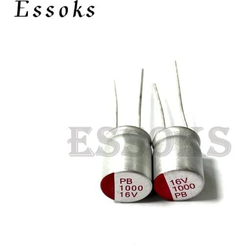 10pcs 16V 1000uF 8X12 8X16 10X12 mm Super Low ESR 16V1000uF For Motherboard Solid Capacitor Capacitors