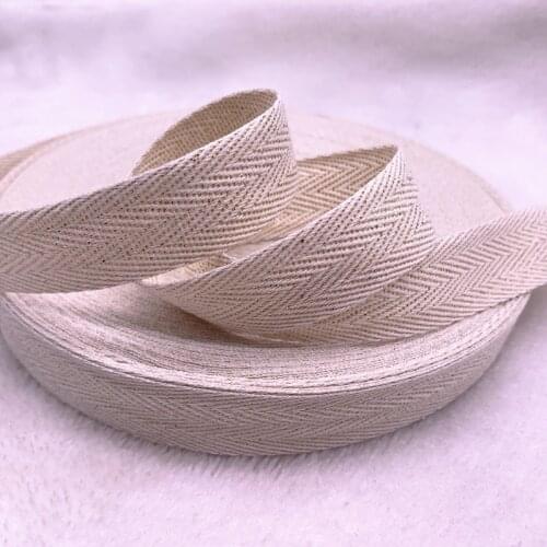 3yards/lot 10mm/20mm Herringbone Tape Ribbons 100% Cotton Woven Ribbon Sewing Wedding Decoration DIY Fabric Crafts #02