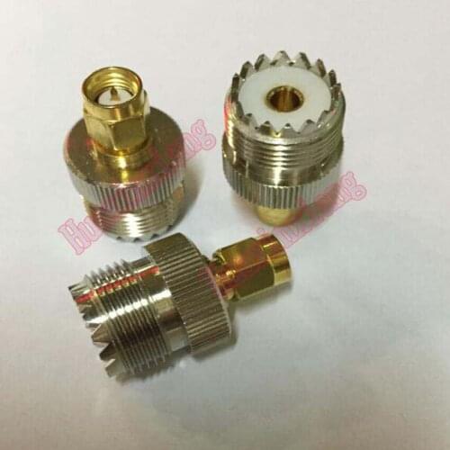 5PCS/Lot UHF Female Jack To SMA Male Plug Connector SL16 To SMA-J RF Coaxial Adapter