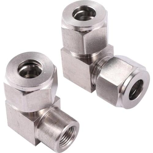 90° Camber 3/8” Slip Lock Interface Elbow Quick Connector 1/8" Female Thread Atomization System Garden Irrigation Coupling
