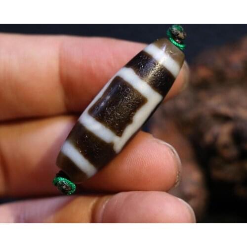 AL Treasure Magic Power Tibetan old Agate Heaven&Earth Vein dZi Bead Amulet Fit For Making Bracelet Talisman Timestown UPD22Asw