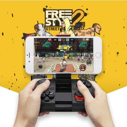 MOCUTE Wireless Gamepad Bluetooth Gaming Controller Selfie Remote Gamer Joystick for Iphone and Android smartphones with holder