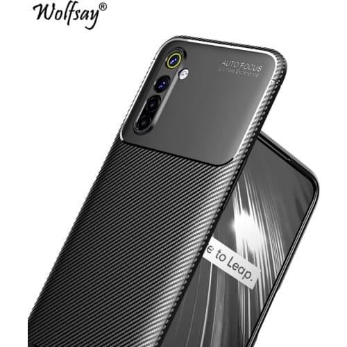 For Oppo Realme 6S Case Bumper Silicone Carbon Fiber Shockproof Phone Case For Oppo Realme 6S 6 Pro Cover Case Realme 6S 6 6i