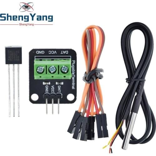 ShengYang DS1820 Stainless steel package Waterproof DS18b20 temperature probe temperature sensor 18B20 for arduino
