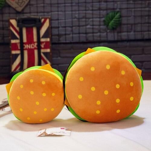 Simulation Hamburgers Plush Toys Decorative Stuffed Doll Kids Girl Room Decor Nap Pillow Kids Birthday Xmas Gifts