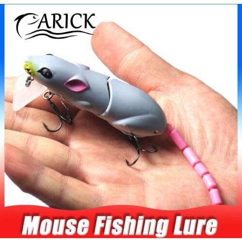 Artificial Mouse Fishing Lure Wobbler Minnow Swimbait Rat Fishings Bait for Pike Bass With Hook Sea Fishing Tackle Crankbaits