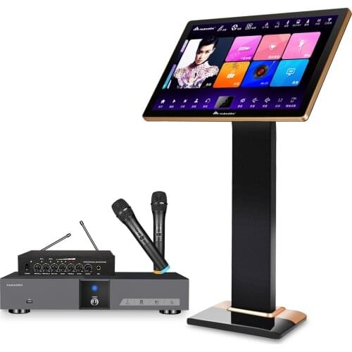 AI Song-Selection Karaoke System 21.5" KV-V5 Plus 4TB Touch Screen Player Singing Machine With Microphone