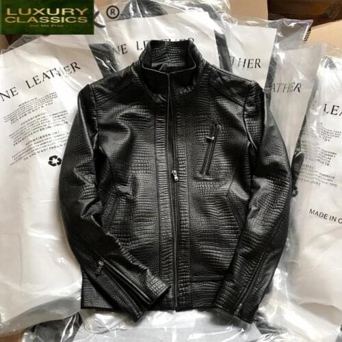 Jacket Natural Genuine Leather Mens Clothing 2021 Streetwear Sheepskin Coat Men Real Leather Bomber Jackets Male Jacket