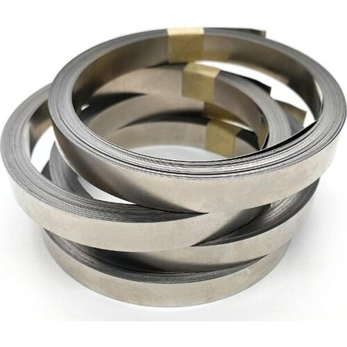 10M/Roll Thickness 0.12*Width 8MM 99.96% Pure Nickel Plate Strip Pure Nickel Sheets For Battery Electrode Spot Welding Machine