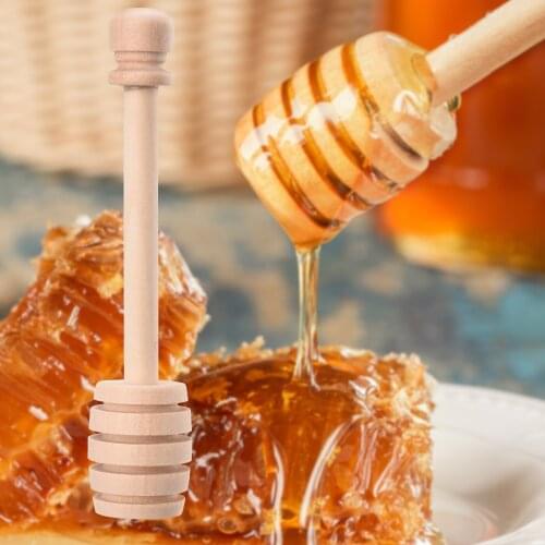 Honey Stick Wooden Jams Syrup Drizzler Stirring Rod Spiral Mixing Stick Honey Tools For Coffee Milk Tea Kitchen Tool