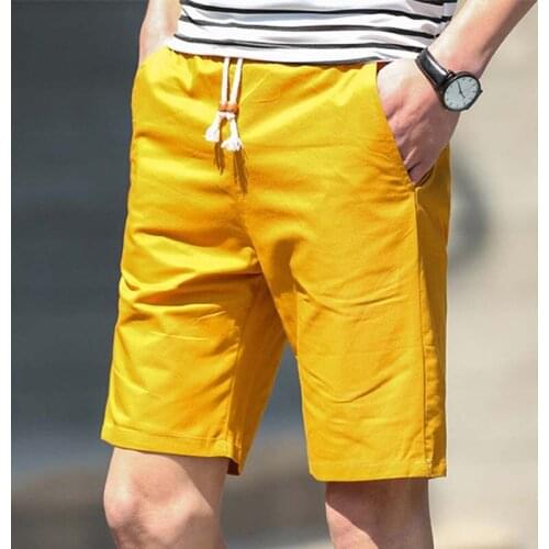 Plus Size Mens Casual Shorts 2018 Summer Cotton Mens White Shorts Men Lounge Boxer Shorts Trousers Short Pants