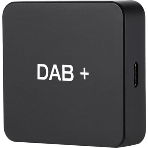 NEW-DAB+ Box Digital Radio Antenna Tuner for Car Radio Android 5.1 and Above FM Transmission USB Powered(Black)