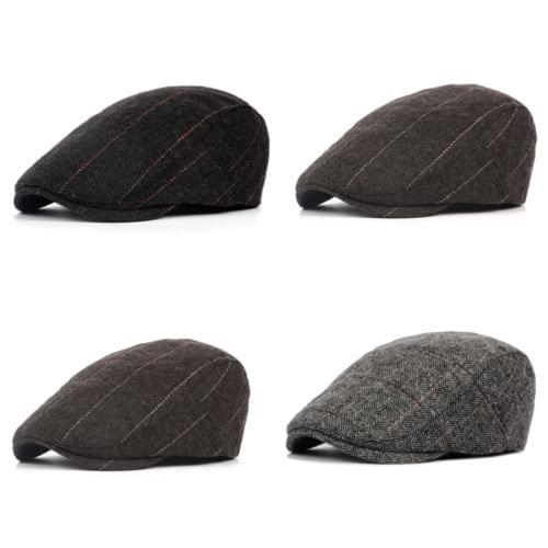 2019 New Hot Mens Flat Cap Beret herringbone Newsboy Bakerboy Hat