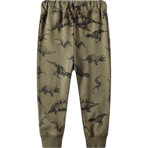 New Arrival Animals Boys Girls Trousers Pants Baby Clothes Dinosaurs Sweatpants for 2-7t Years Boys Full Pants Kids Trousers
