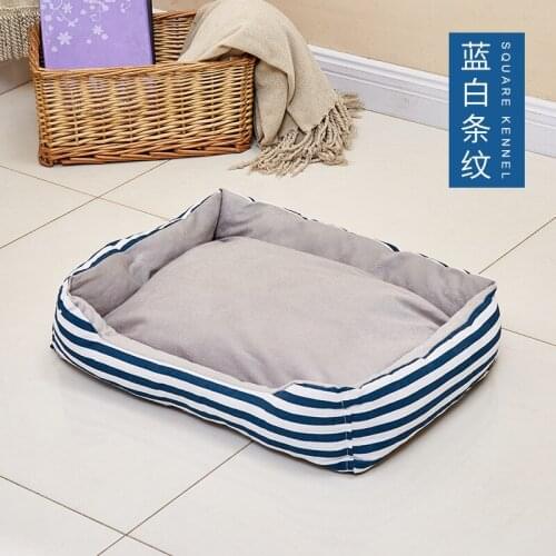 New Kennel Removable and Washable Pet Mat Simple Classic Dog Cage Cat Litter Cartoon Simple Pet Supplies Pet Bed