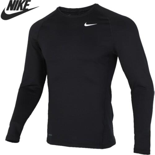 Original New Arrival NIKE M NP TOP WARM LS CREW Mens T-shirts Long sleeve Sportswear
