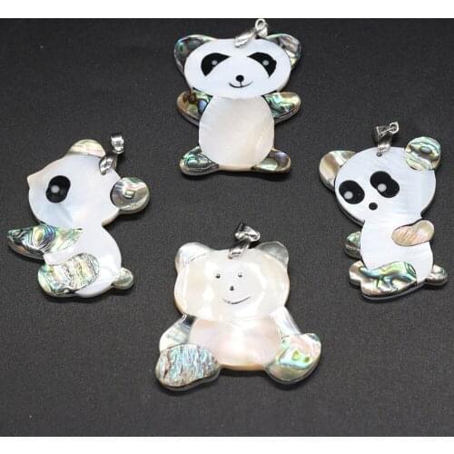 Natural Shell Pendants With Hand-Carved Lifelike Lovely Animal Shape Pendant For Unisex Jewelry Making DIY Necklace Bracelet Etc