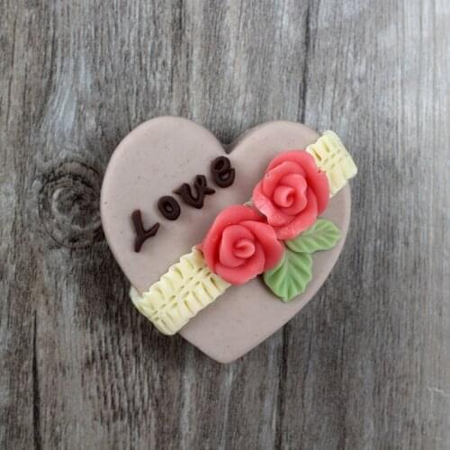 Heart Silicone Soap Mold Handmade Resin Mould Valentines Day Present Tool