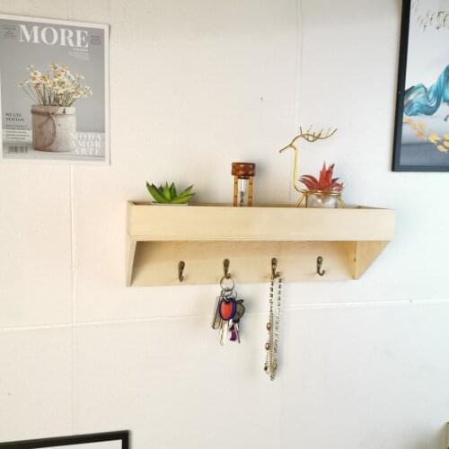 Nordic Wooden Wall Shelf Floating Shelves Trays Bookshelves TV Wall Hanging Storage Shelf Modern Wood Shelving for Home Decor