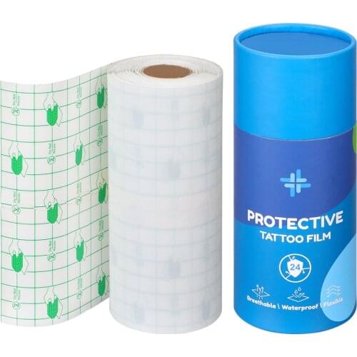 Solong Tattoo Aftercare Bandage Waterproof Roll Protective Film Self Adhesive Roll 6"x11 Yards TA618