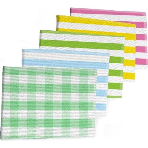 50*145CM Fabric Colorful Stripe Pattern Printed Polyester Cotton Twill Fabric Patchwor Printed