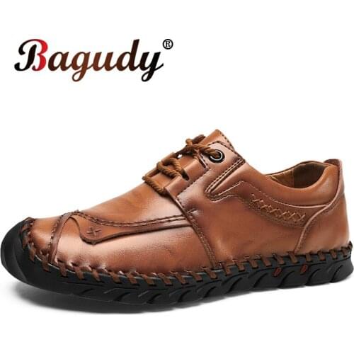 Genuine Leather Mens Casual Shoes Men Loafers Moccasins Breathable Black Men Driving Shoes Outdoor Men Fashion Leather Shoes 48