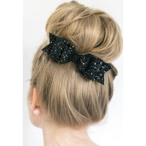 3.75 Inch Kids Cute Glitter Hair Bows Girls Hair Clip Handmade Colorful Bling Bows Barrettes Hairgrip Hairpin Hair Accessories