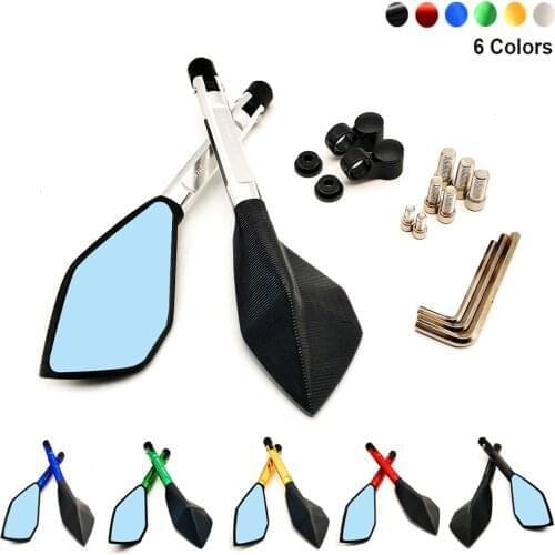 2020 Motorcycle Rearview Mirrors Blue Anti-glare Handlebar Retrovisor For Honda CBR1100XX CBR300F CBR300FA CBR500R CBR300R