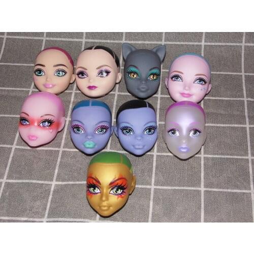 1/6 Originals Monster Dolls Head Doll Accessories for Girls Toy Make Up Head DIY Doll Accessories