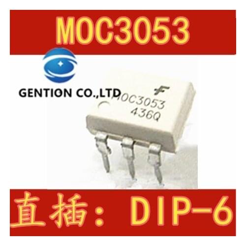 10PCS Decoupling MOC3053M MOC3053 DIP-6 light in stock 100% new and original