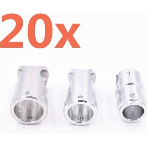 20pcs Multi Axis Aircraft Landing Gear Aluminum Three Channel Tripod Carbon Fiber Tube Connector 12mm-14mm-16mm UAV Accessories