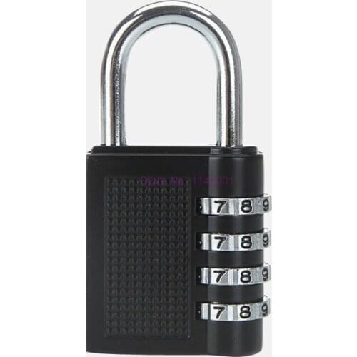 200pcs 80*43*14mm Heavy Duty 4 Dial Digit Combination Lock Weatherproof Protection Security Padlock Outdoor Gym Safely Lock