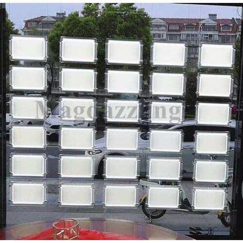 Acrylic Frame LED Illuminated Real Estate Agent Window Display Light Pocket A4 Single Side Hanging Poster Frame(30pcs/lot)