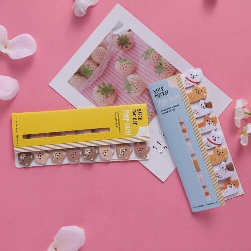 Paper Cartoon Marker Cute Cat Panda Rabbit Animal Style Bookmarks Cute Cat Funny Student School Stationery For Children Gift