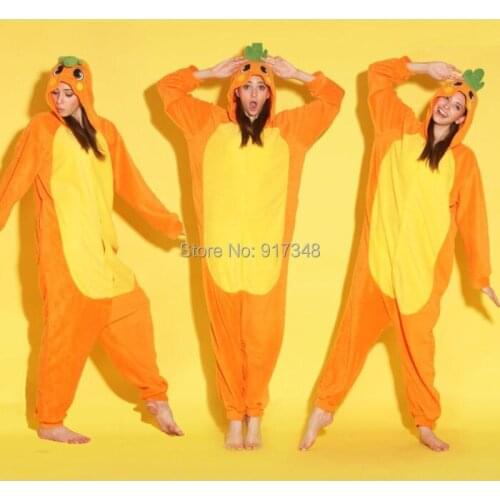 Carrot One Piece Clothing Onesies Pajamas Jumpsuit Hoodies Adults Cos Costume for Halloween and Carnival