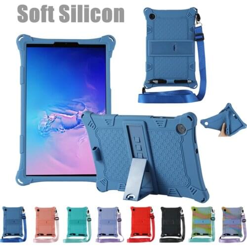 Case for Lenovo Tab M10 Plus 10.3 Inch X606F M10 HD 2nd Gen 10.1 X306F Soft Silicon Tablet Cover Case with Kickstand