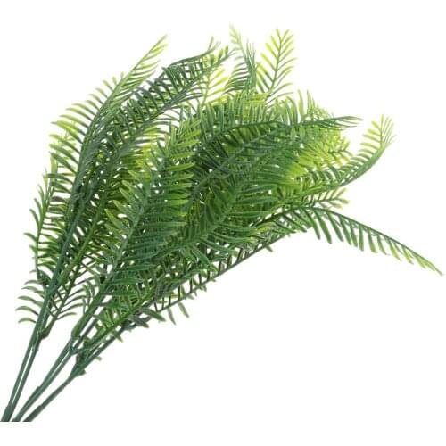 Artificial 7 Branch Pteris Home Decor Simulation Plant 35cm Green